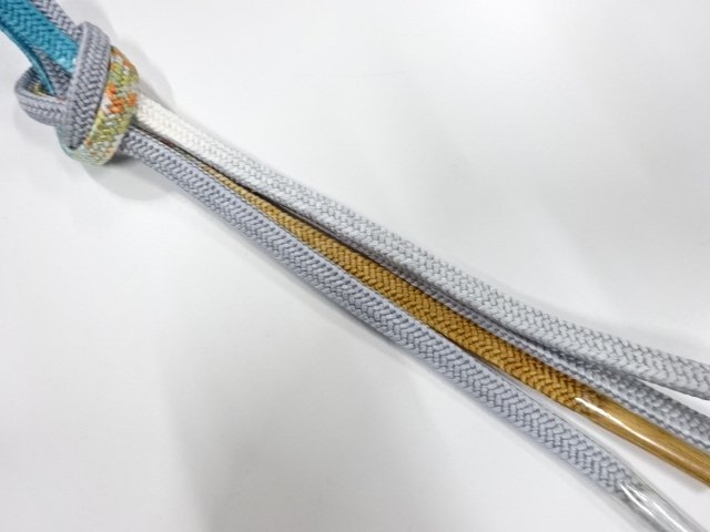 JAPANESE KIMONO / UNUSED HAND-TIED OBIJIME