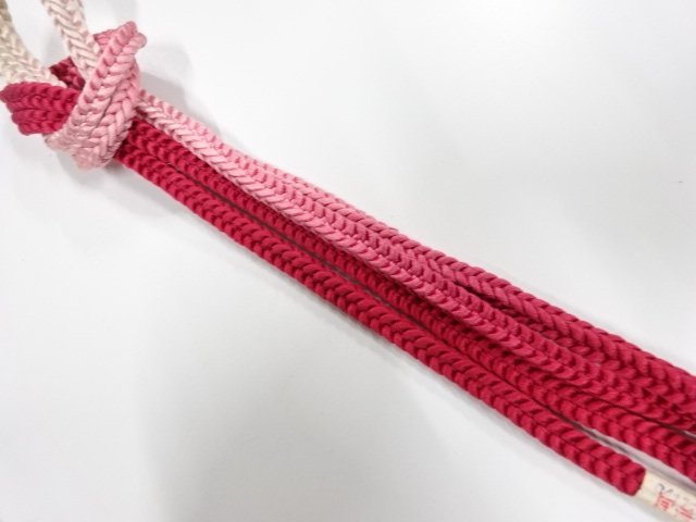 JAPANESE KIMONO / UNUSED HAND-TIED OBIJIME