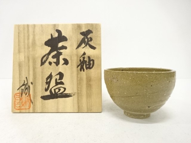 SALE!! JAPANESE COLLECTIBLE / SEIRO IKEDA / ASH GLAZE TEA BOWL