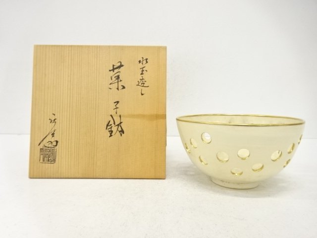 SALE!! JAPANESE COLLECTIBLE / OSHIKOJI-YAKI / CRAFTED BY SHōZAEMON / POLKA DO