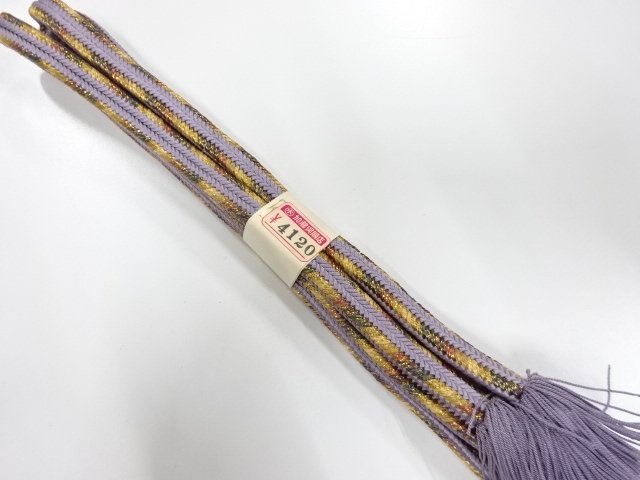 SALE!! JAPANESE KIMONO / UNUSED TWISTED TASSEL HAND-TIED OBIJIME