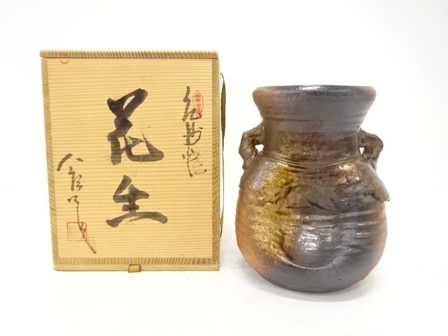 SALE!! JAPANESE TEA CEREMONY / KISHU WARE HANAIRE FLOWER VASE / ARTISAN WORK