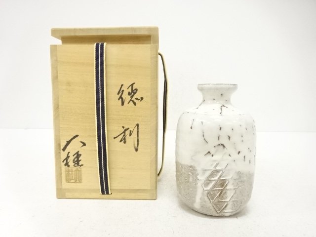 SALE!! JAPANESE COLLECTIBLE / HAGI-YAKI / CRAFTED BY DAIKEI HIGUCHI / SAKE BO