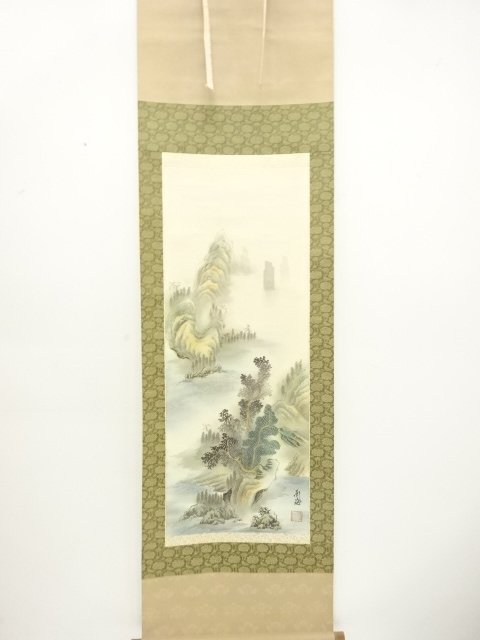 SALE!! JAPANESE COLLECTIBLE / NANKAI BRUSH: NANGA LANDSCAPE PAINTING / HAND-P