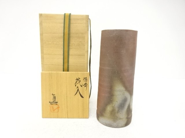 SALE!! JAPANESE TEA CEREMONY / BIZEN WARE HANAIRE FLOWER VASE / ARTISAN WORK