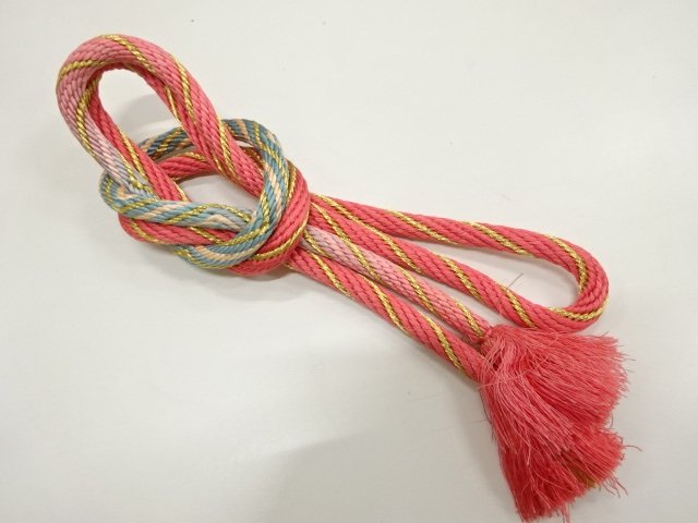 JAPANESE KIMONO / HAND-TIED OBIJIME CORD