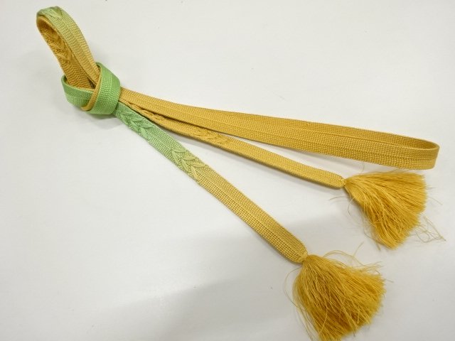 SALE!! JAPANESE KIMONO / HAND-TIED OBIJIME