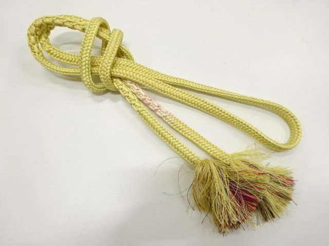 SALE!! JAPANESE KIMONO / HAND-TIED OBIJIME