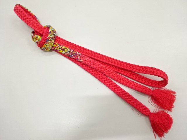 SALE!! JAPANESE KIMONO / HAND-TIED OBIJIME