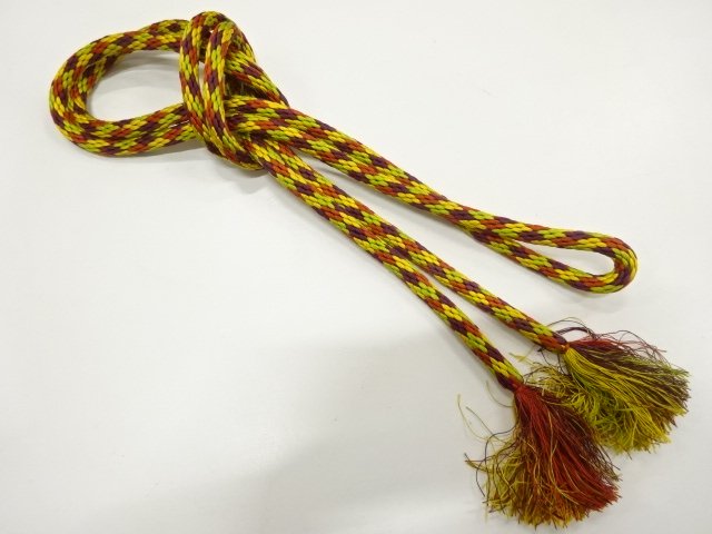 SALE!! JAPANESE KIMONO / HAND-TIED OBIJIME