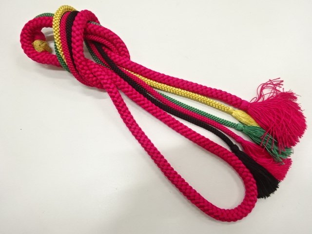 JAPANESE KIMONO / HAND-TIED OBIJIME