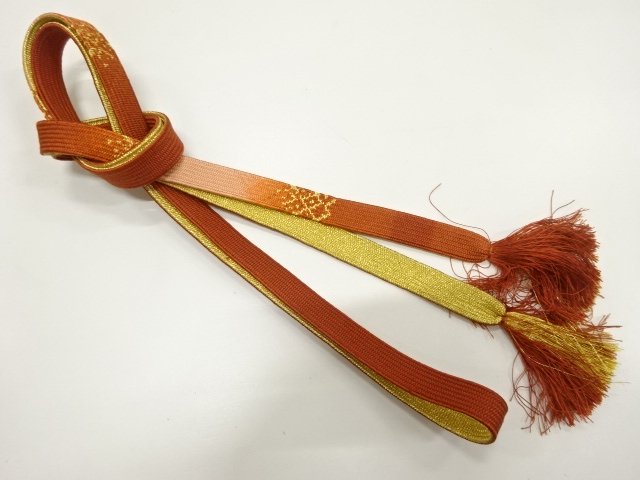 SALE!! JAPANESE KIMONO / HAND-TIED OBIJIME