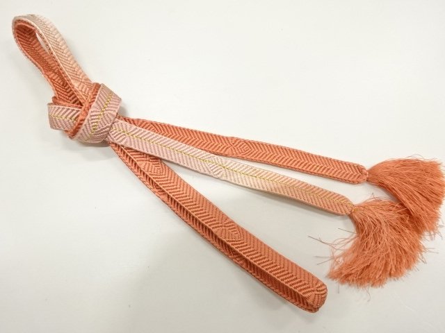 SALE!! JAPANESE KIMONO / HAND-TIED OBIJIME