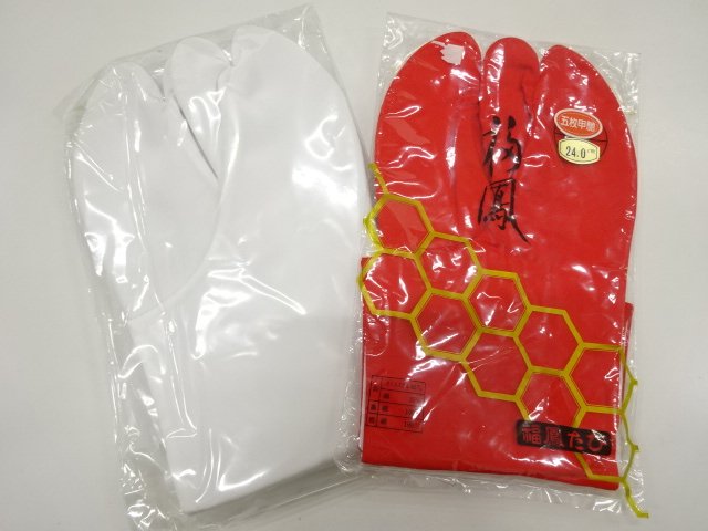 SALE!! JAPANESE KIMONO / UNUSED TABI SOCKS 2-PAIR SET (24・24.5 CM)