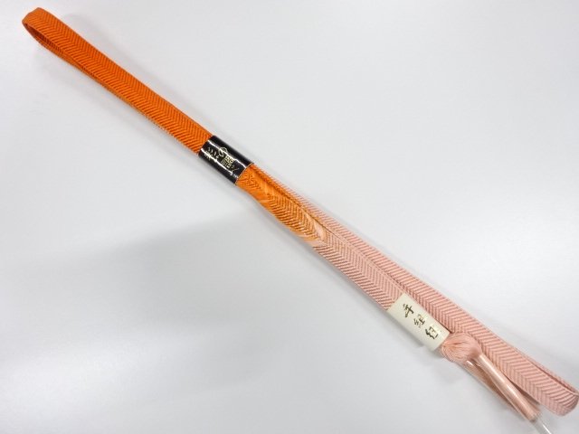 JAPANESE KIMONO / UNUSED HAND-TIED OBIJIME