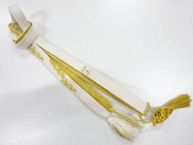 JAPANESE KIMONO / UNUSED HAND-TIED OBIJIME