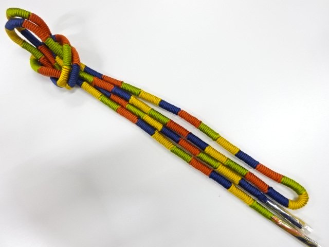 JAPANESE KIMONO / UNUSED HAND-TIED OBIJIME