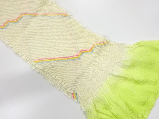 SALE!! JAPANESE KIMONO / OBIAGE / SILK / SHIBORI