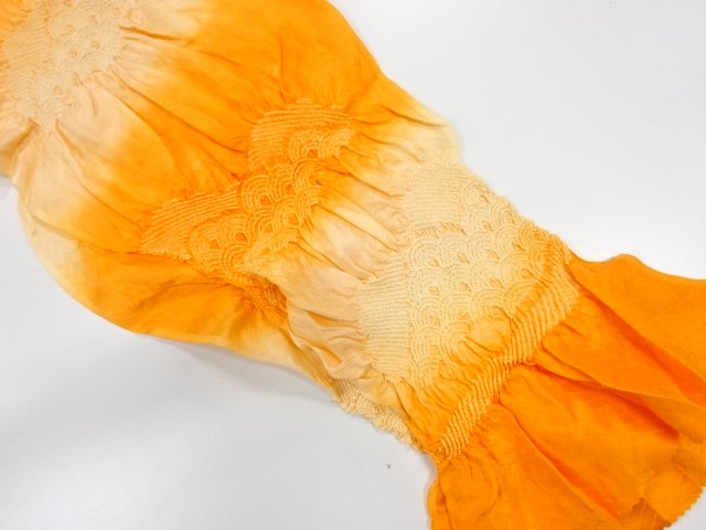 SALE!! JAPANESE KIMONO / OBIAGE / SILK / SHIBORI