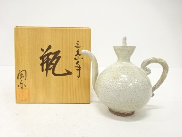 JAPANESE POTTERY / MISHIMADE / JAR 