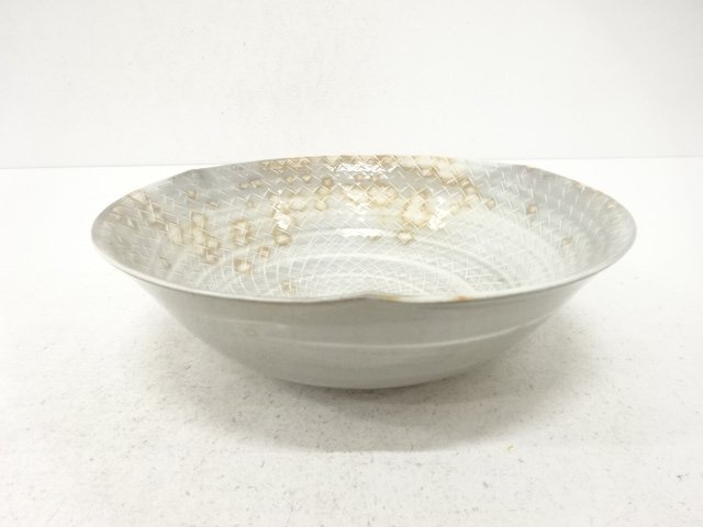 SALE!! JAPANESE POTTERY / MISHIMADE / BOWL / ARTISAN WORK 