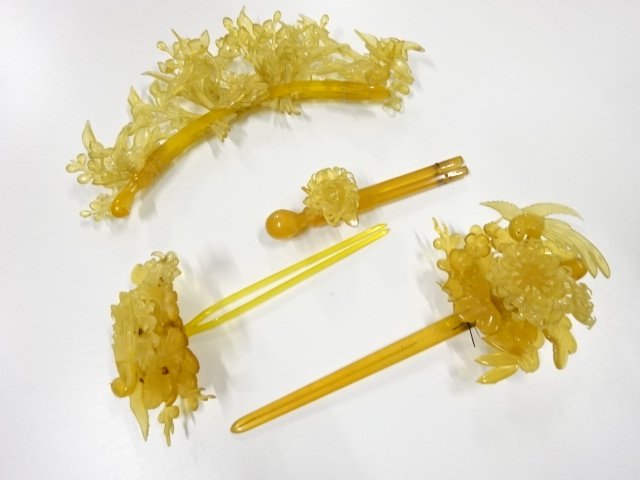 SALE!! JAPANESE KIMONO / ANTIQUE BRIDAL KIMONO HAIR ACCESSORY SET