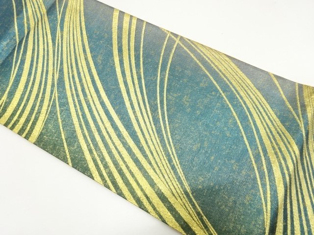 SALE!! JAPANESE FUKURO OBI FOR FURISODE / WOVEN LINE DRAWING