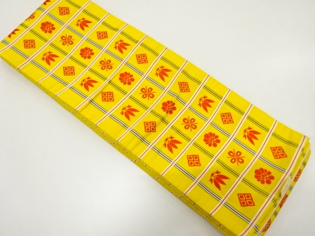 SALE!! JAPANESE HANHABA OBI / CHIKUZEN HAKATA / WOVEN FLOWER