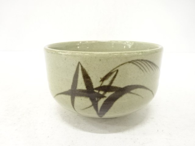 SALE!! JAPANESE TEA CEREMONY / TEA BOWL CHAWAN / IRON PAINTING / ARTISAN WORK