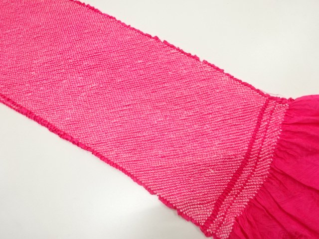 SALE!! JAPANESE KIMONO / OBIAGE FOR FURISODE / SILK / SHIBORI