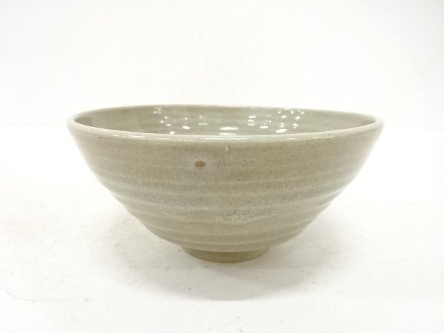 SALE!! JAPANESE TEA CEREMONY / TEA BOWL CHAWAN (storage box) / ASH GLAZE 
