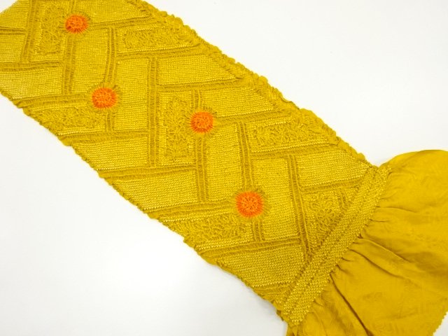 SALE!! JAPANESE KIMONO / OBIAGE FOR FURISODE / SHIBORI / SILK