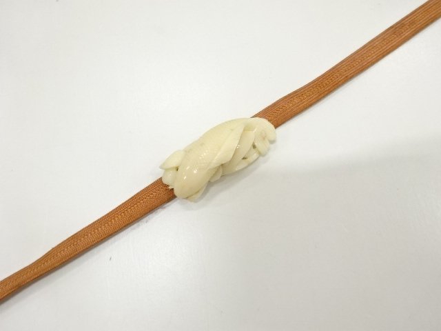 SALE!! JAPANESE KIMONO / ANTIQUE CORAL OBIDOME (SASH CLIP)・ SET