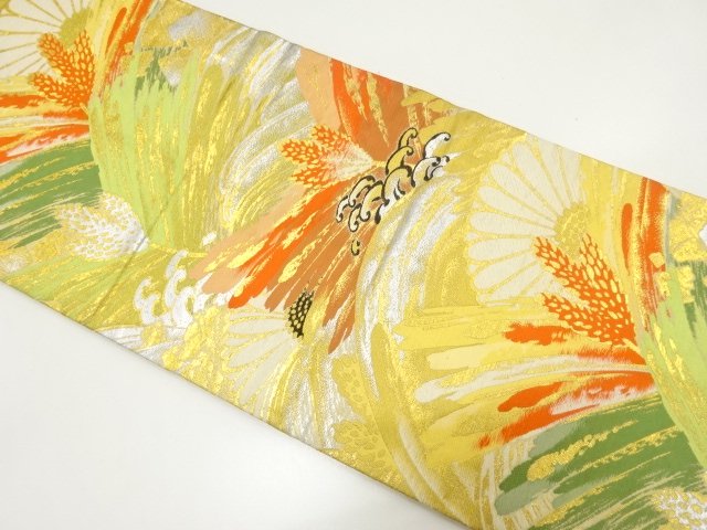SALE!! JAPANESE KIMONO / ANTIQUE CHRYSANTHEMUM ROUGH WAVES / YOUNG PINE PATTE