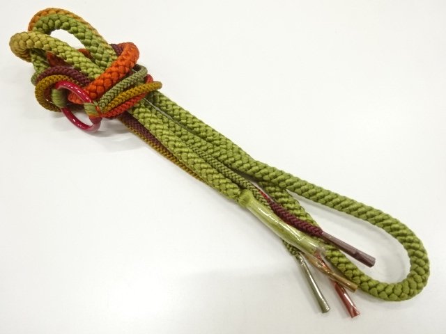 SALE!! JAPANESE KIMONO / UNUSED HAND-TIED OBIJIME