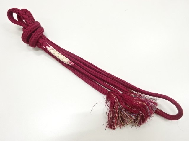 SALE!! JAPANESE KIMONO / HAND-TIED OBIJIME