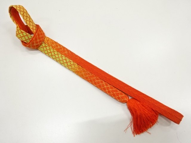 SALE!! JAPANESE KIMONO / HAND-TIED OBIJIME