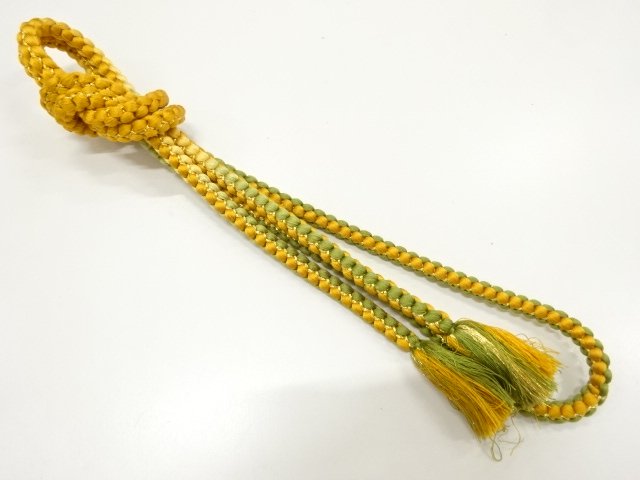 SALE!! JAPANESE KIMONO / HAND-TIED OBIJIME