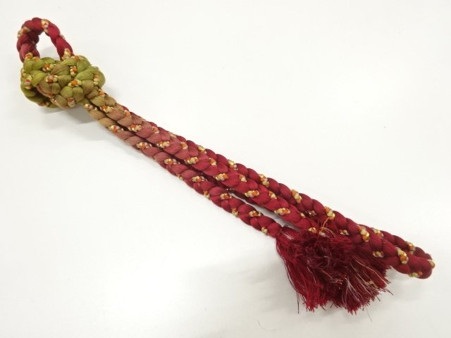 SALE!! JAPANESE KIMONO / HAND-TIED OBIJIME