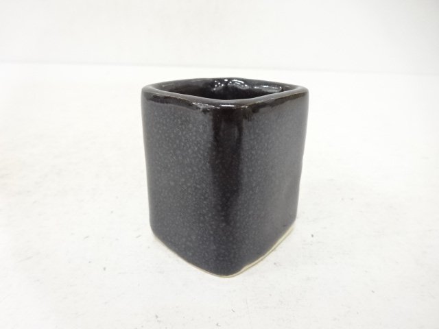 SALE!! JAPANESE TEA CEREMONY / FUTAOKI LID REST / YUTEKI GLAZE