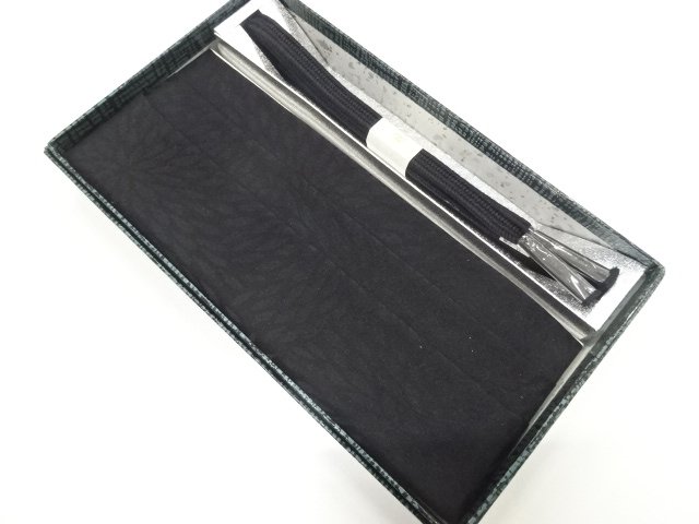 SALE!! JAPANESE KIMONO / UNUSED FOR MOURNING OBIAGE・HAND-TIED OBIJIME SET