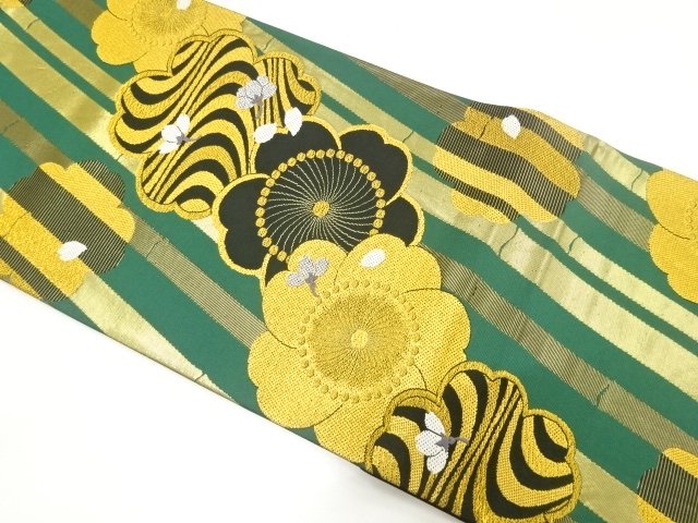 SALE!! JAPANESE KIMONO / FUKURO OBI FOR FURISODE / WVOEN SAKURA & STREAM