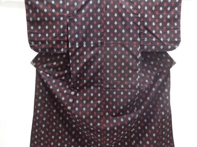 SALE!! JAPANESE KIMONO / ANTIQUE TAISHO ROMANTIC ABSTRACT PATTERN WOVEN HITOE