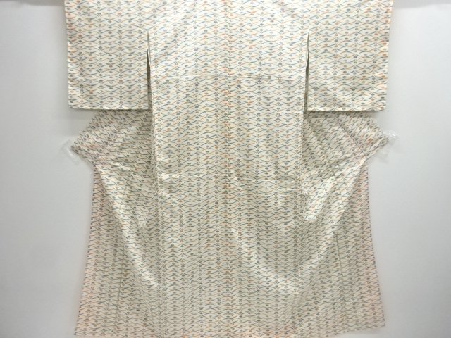 JAPANESE KIMONO / UNUSED KOMON / GRASS WITH FAN