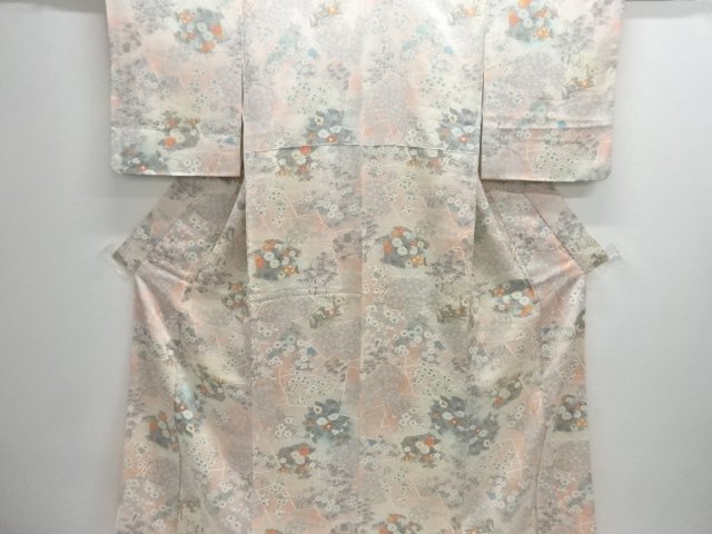 SALE!! JAPANESE KIMONO / KOMON / SHIKISHI PATTERN & FLOWER