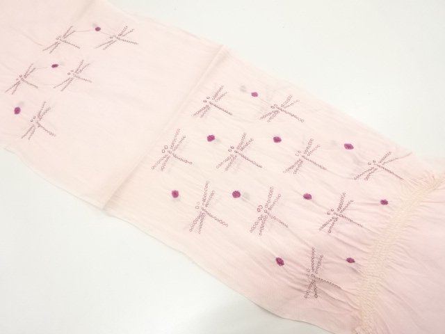 SALE!! JAPANESE KIMONO / OBIAGE FOR SUMMER / SILK / SHIBORI