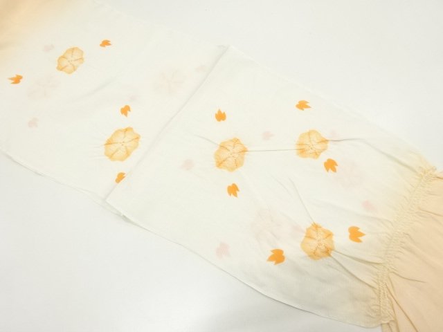 SALE!! JAPANESE KIMONO / OBIAGE FOR SUMMER / SILK / SHIBORI