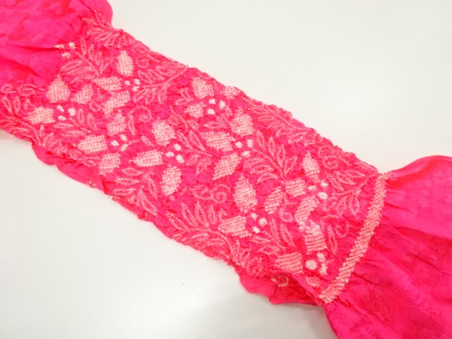 SALE!! JAPANESE KIMONO / OBIAGE / SILK / SHIBORI
