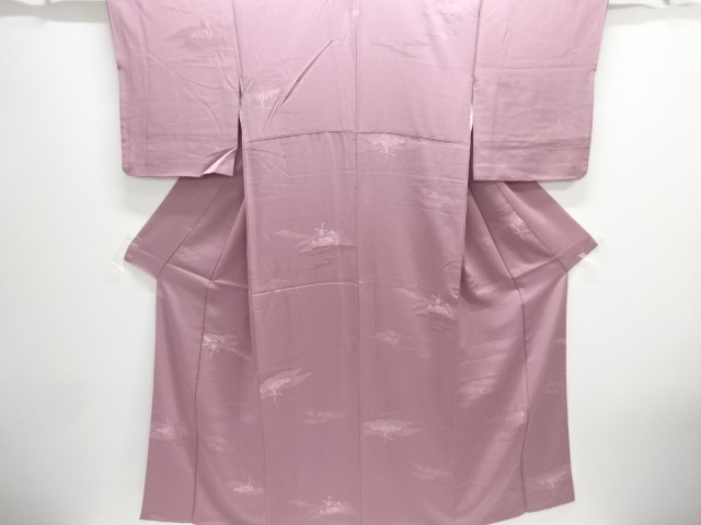 SALE!! JAPANESE KIMONO / IROMUJI / SILK / WOVEN WINDMILL / SINGLE CREST
