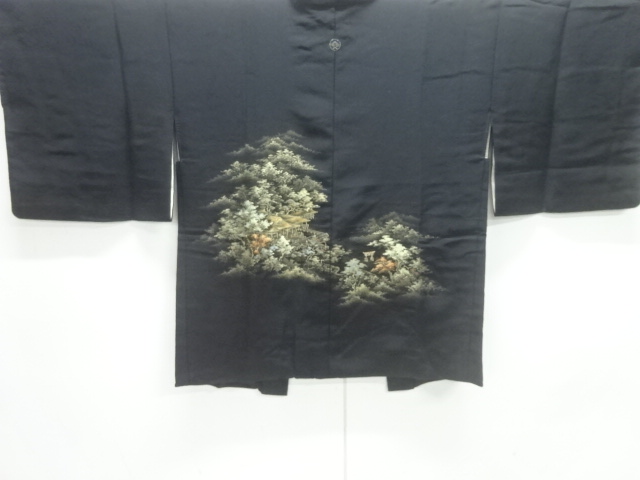 SALE!! JAPANESE HAORI / WOVEN SCENERY OF SHRINE